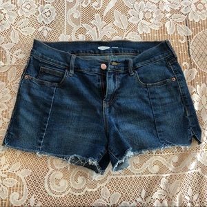 Boyfriend style jean shorts